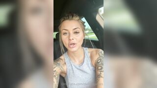 Dakota James completely Nude & Masturbating in car