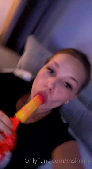 Tindra Imhauser Sucking a Lollipop on Onlyfans