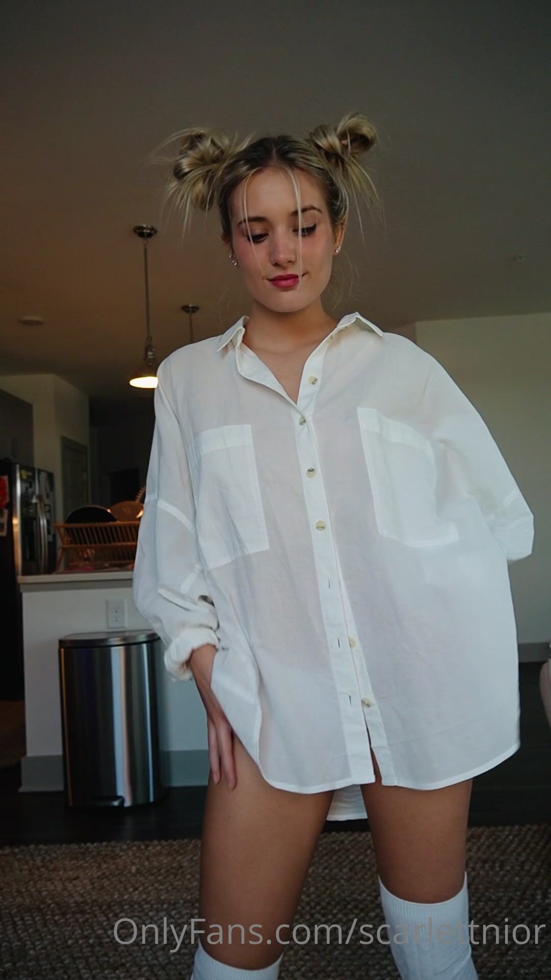 scarlettnior Striptease In The Living Room