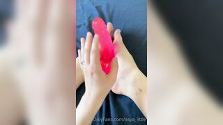 Asya Little Playing With Dildo Her POV