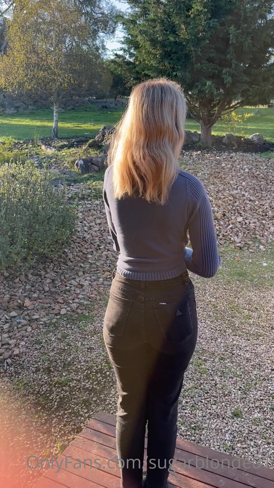 Sugarblonde01 Gets Topless Outdoor