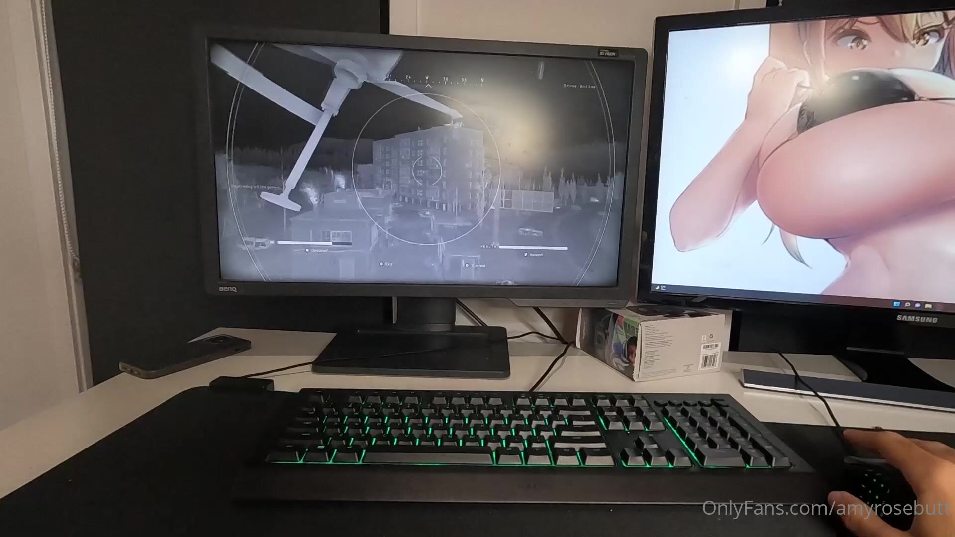 AmyRose Distracting her Gamer Stepbrother with a Blowjob