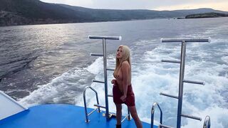 Natalee Topless On The Boat