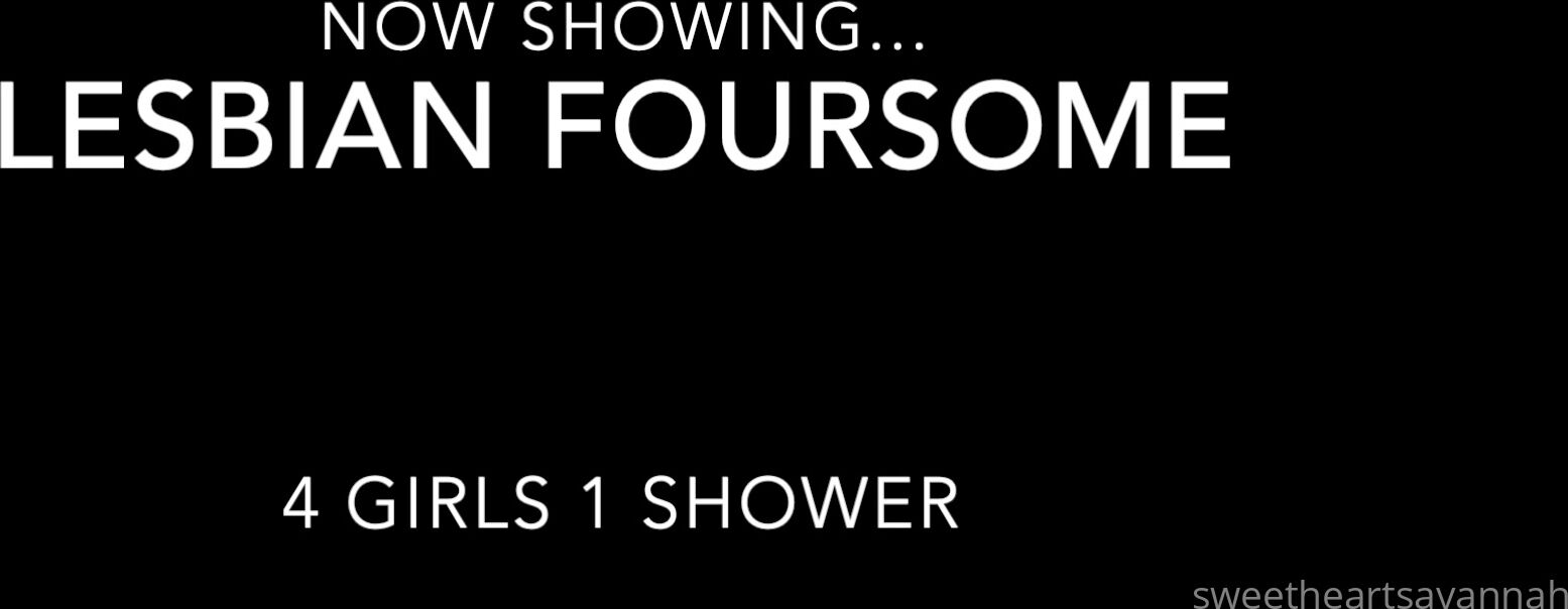 Savannah Parker Lesbian Foursome In The Shower