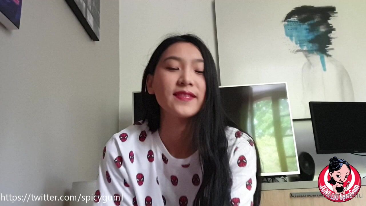 June Liu Spicy Gum Blowjob And Quick Hairy Pussy Fuck With Cumshot POV