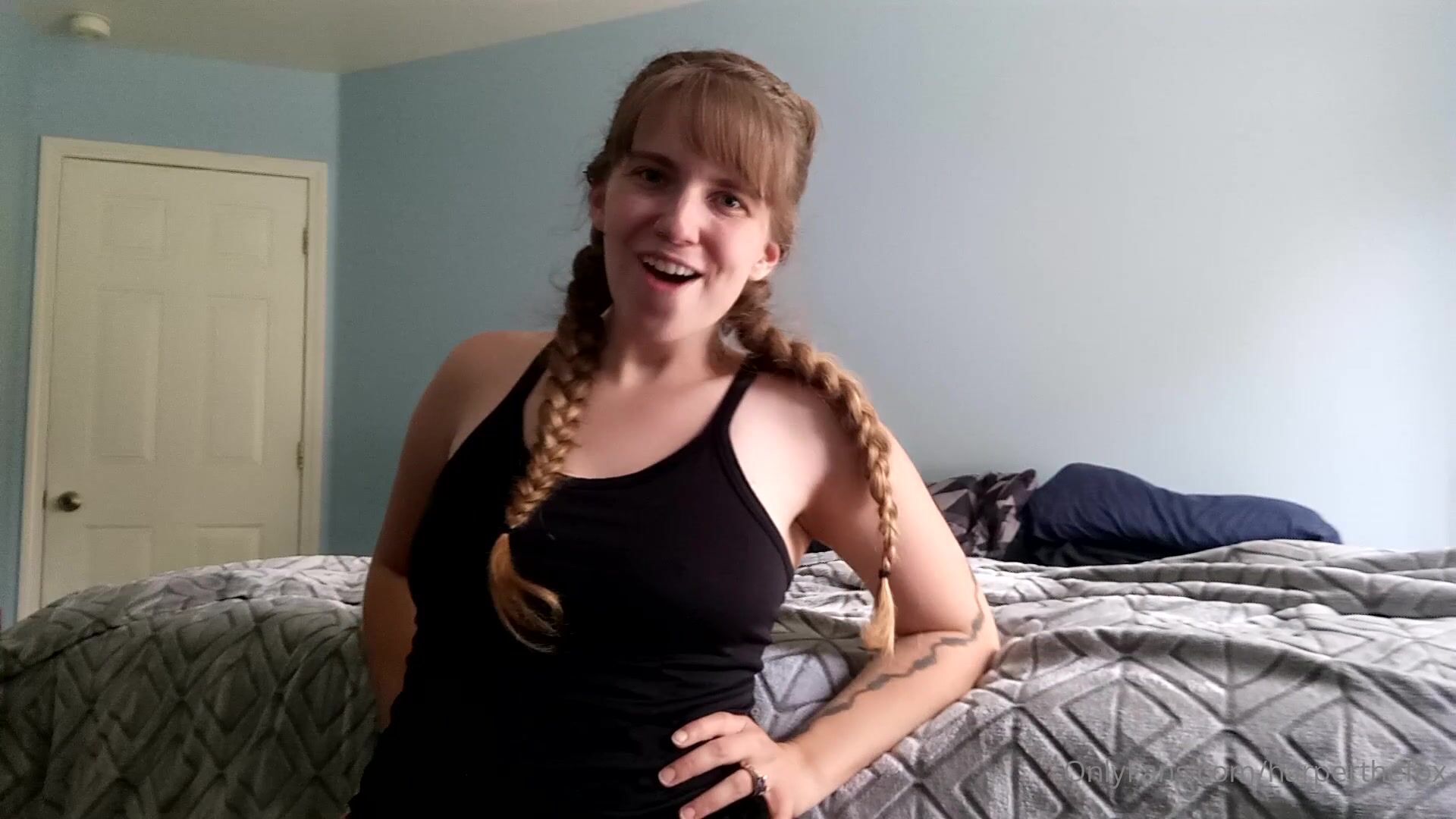 HarperTheFox Flashing Tits In The Bedroom