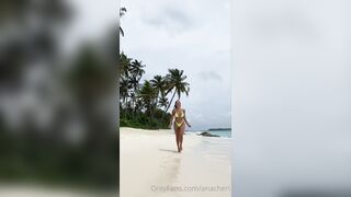 Bikini Babe Ana Cheri On The Sandy Beach