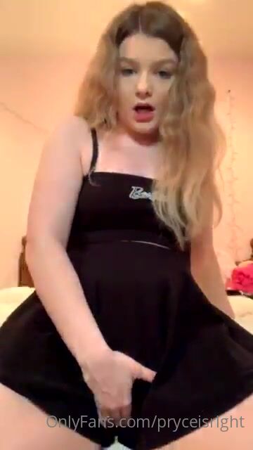 Maya Pryce Upskirt Play With Dildo