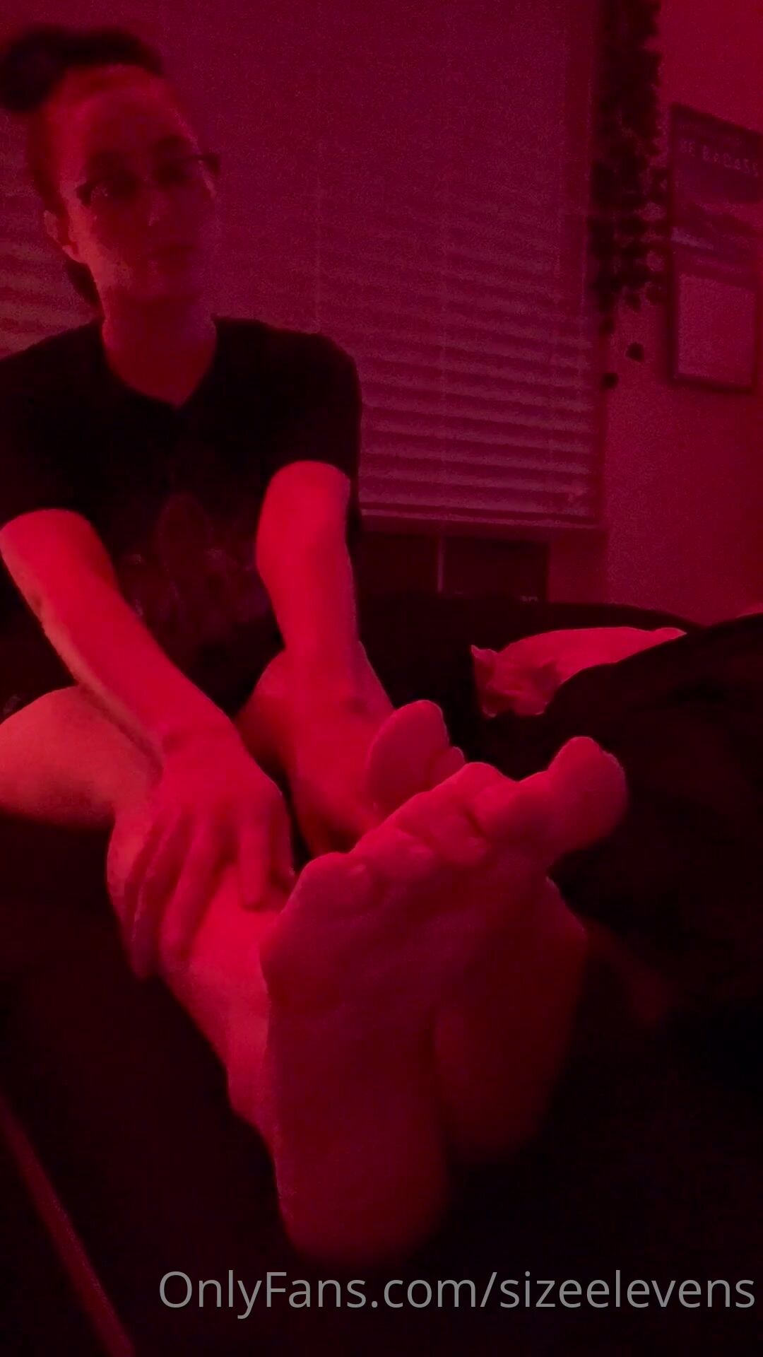 Smoking Becca Foxx Late Night Feet Close Up