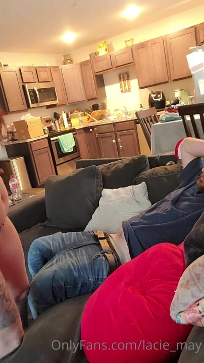 Lacie May Blowjob In The Living Room