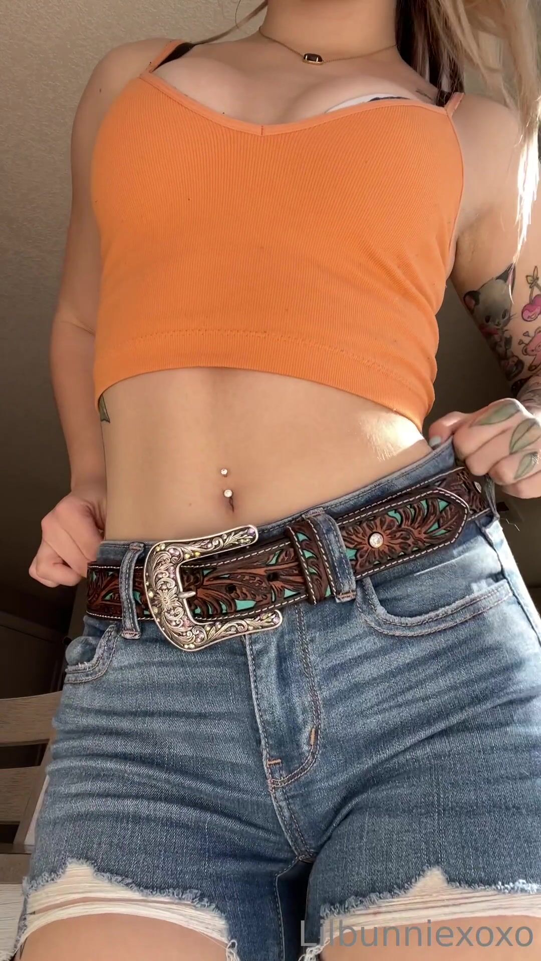Valerie Whitebby Strips With Close Up
