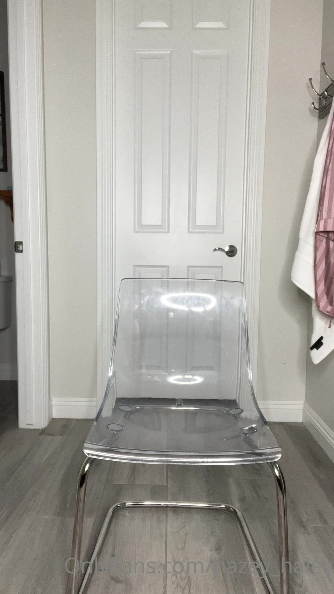 Hazey Haley Masturbating Hairy Pussy with Dildo