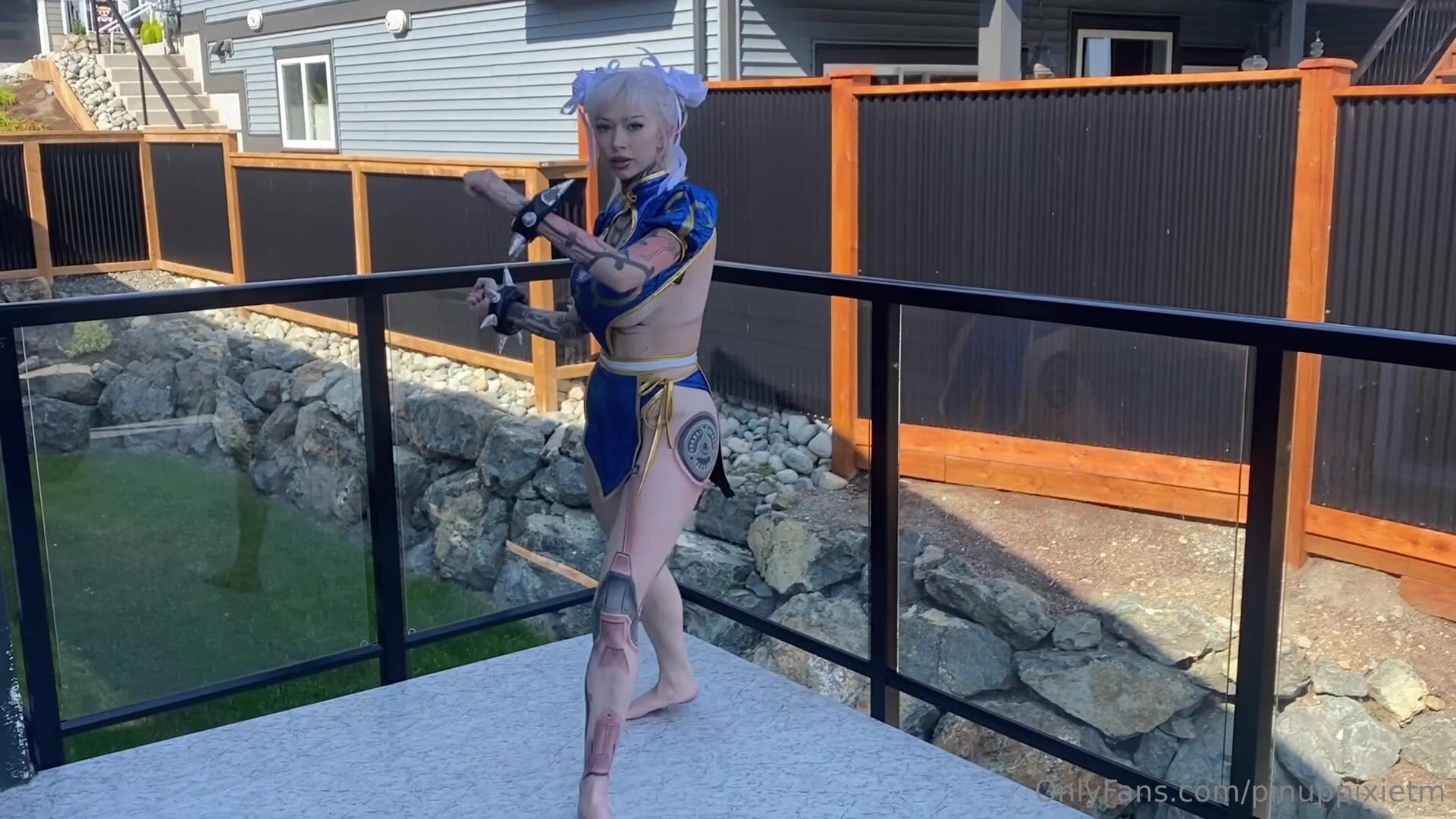 PinupPixie Masturbating And Riding Dildo in Cosplay
