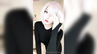 MissWarmJ Playing with Nipples in Cosplay