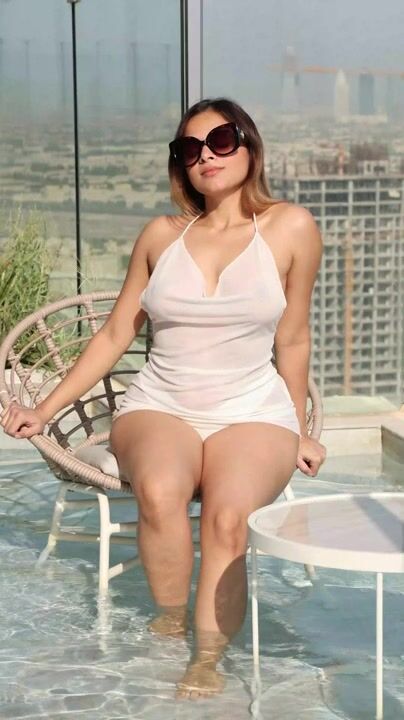 Ash4Reals Strips In The Rooftop Pool
