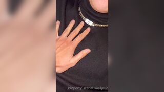 Scarlet Silva Giving Handjob Close Up with Cumshot