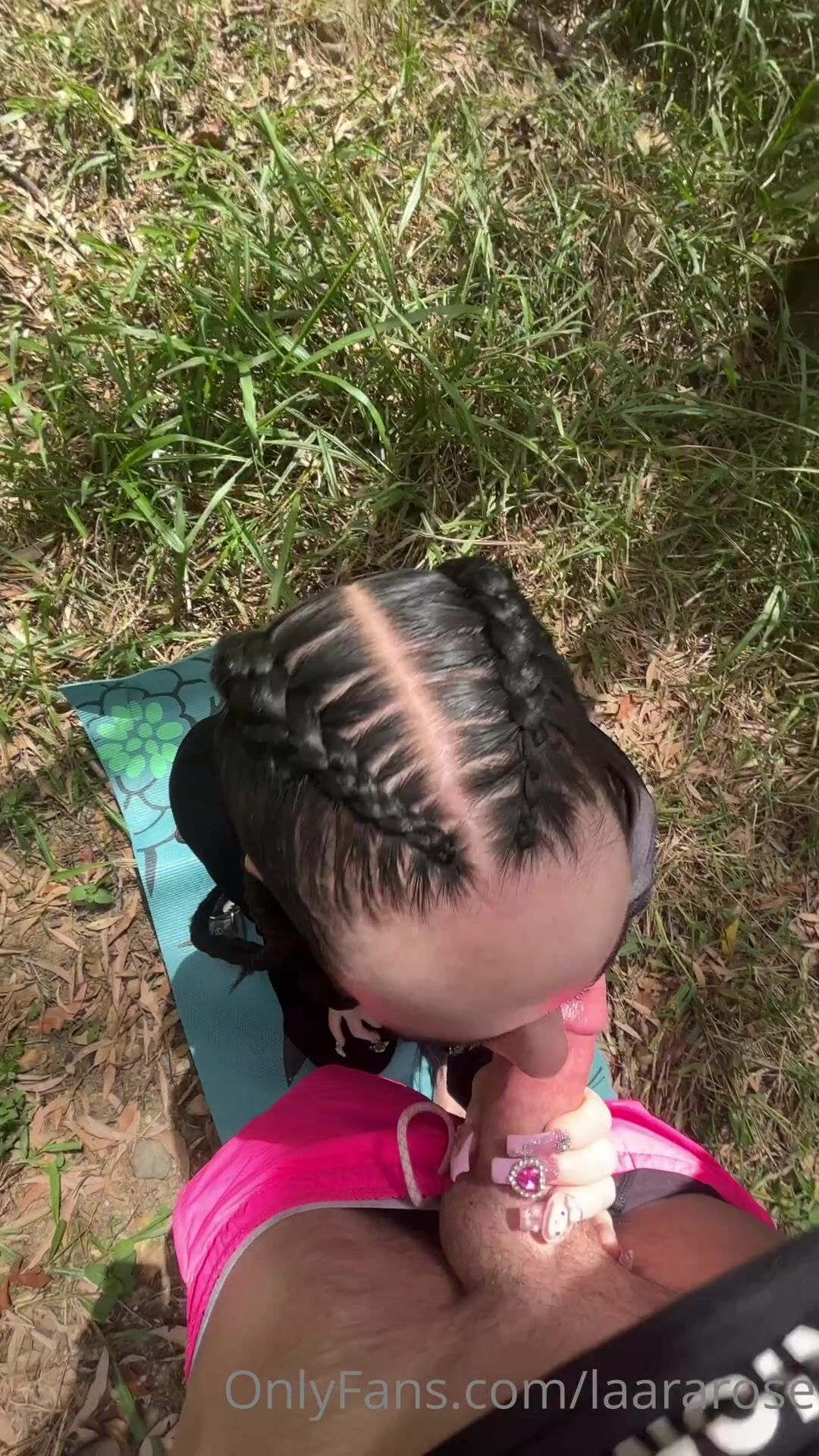 Lara Rose Public Quickie with Blowjob