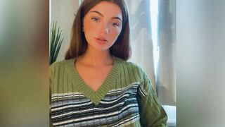 Kaya Corbridge Teasing In Sweater