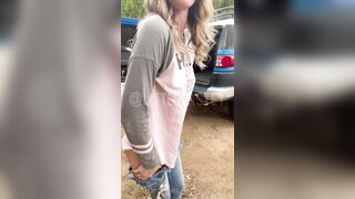 LittleTastey Flashing Tits And Ass In Public