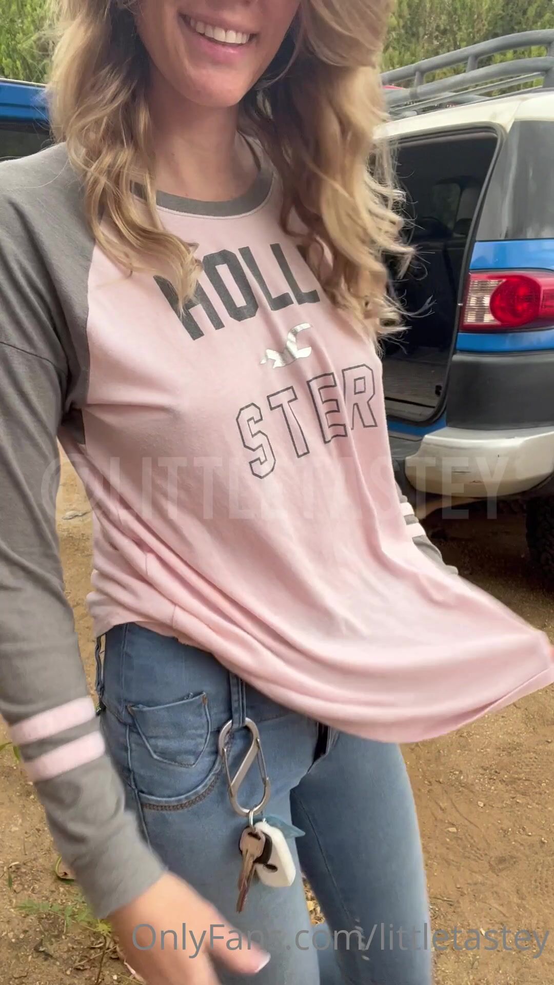 LittleTastey Flashing Tits And Ass In Public