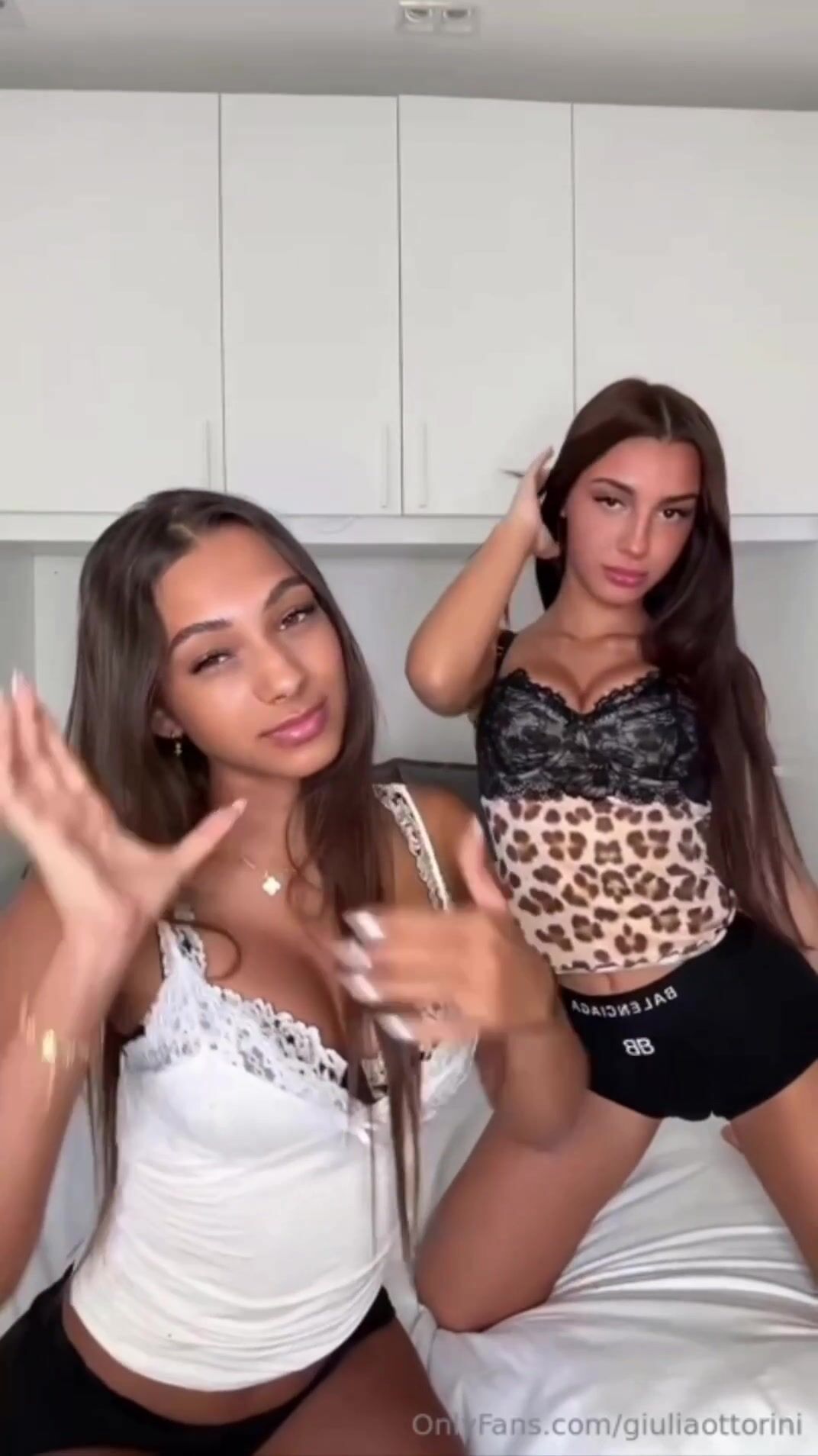 Rebecca Bardaro And Giulia Ottorini - First Lesbian Video