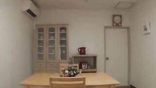 Mika Tanaka Standing Masturbation In The Kitchen