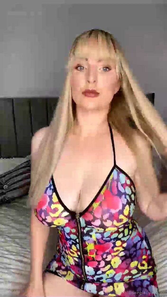 British Blonde Georgie Lyall Dirty Talking JOI
