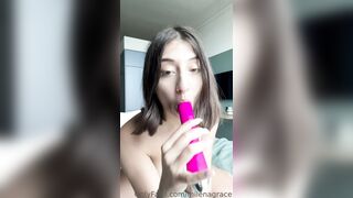 Milena Grace Dirty Talking And Riding Dildo