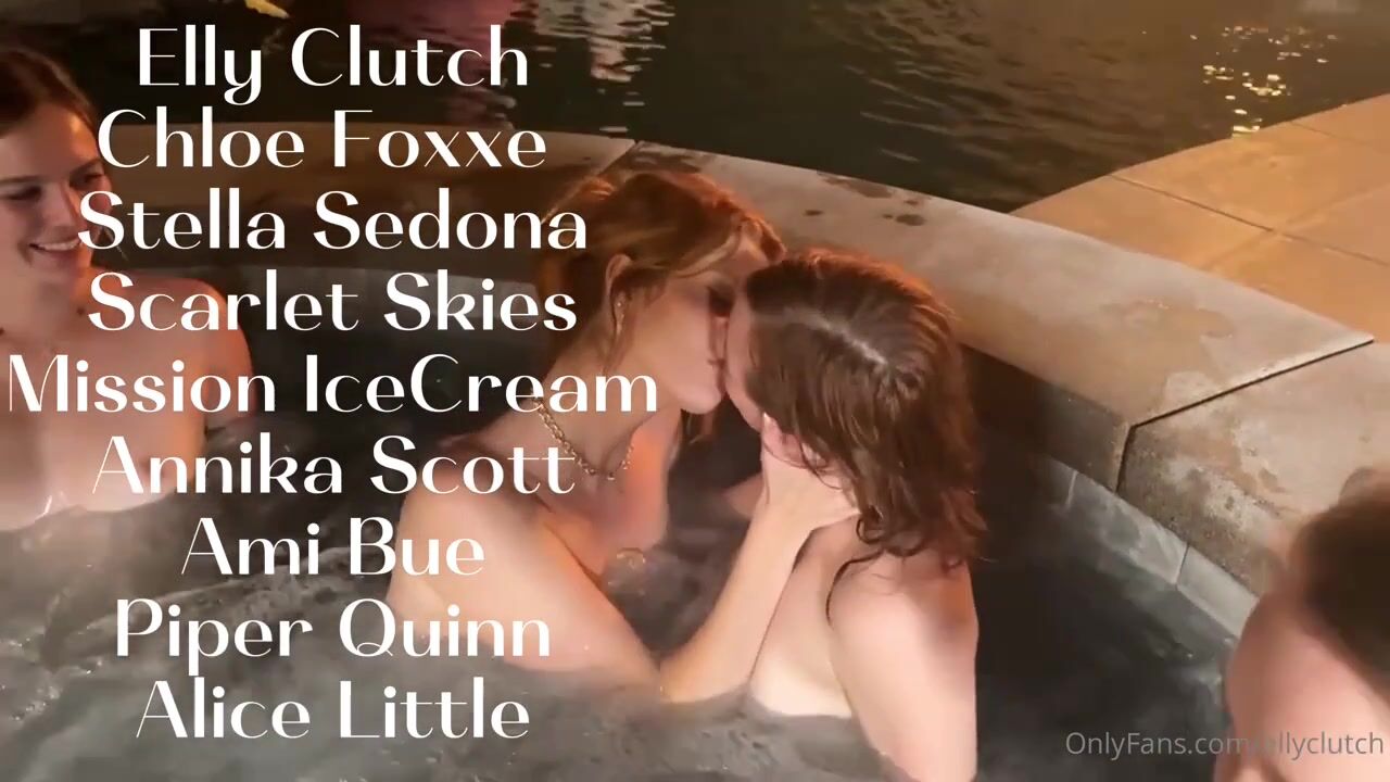 Ami Bue Joins Lesbian Orgy In The Hot Tub