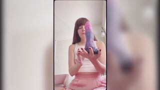 Jen Moon Unboxing Monster Dildo