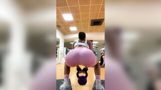 Jasi Jordan Fit Ass Focus In The Gym