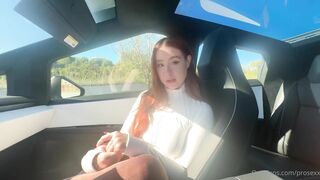 Rosie Rider Risky Public Doggystyle Sextape in Car