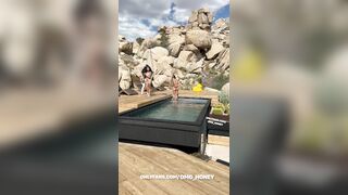 Auhneesh Nicole Foursome Pool Video