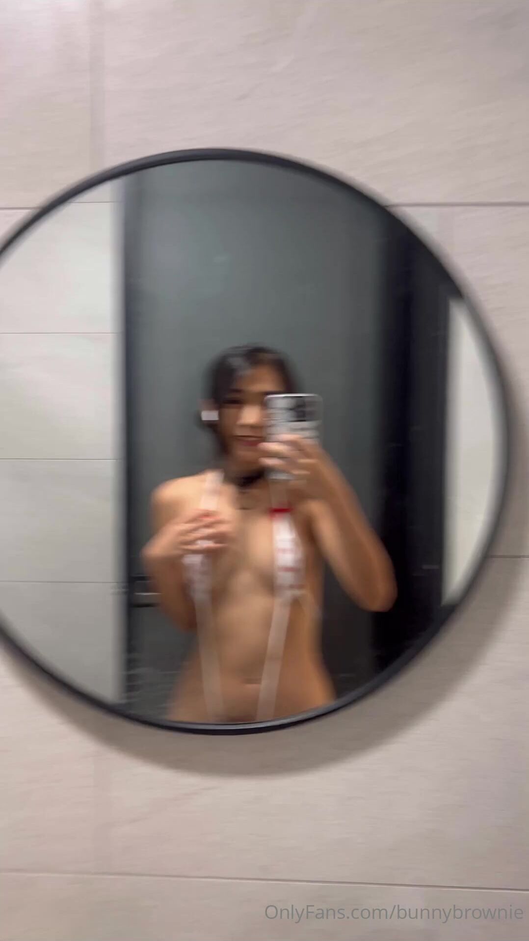 BunnyBrownie - Solo Chained Up Masturbation