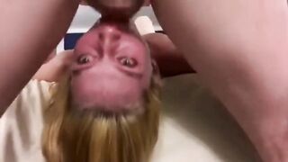 Rough Throat Fucking: Blonde Teen's Wild Side