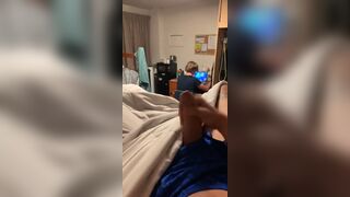 Guy Masturbating infront of his own mom