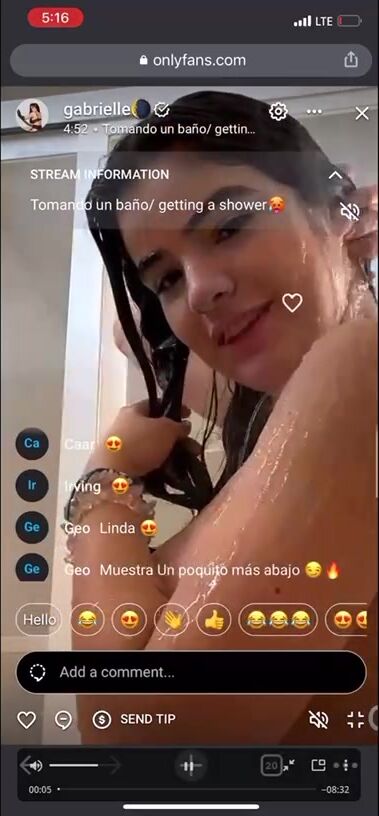 Gigardez Live Nude Show In The Shower