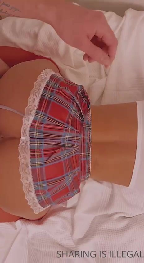 Linn Woyen Fucked Doggystyle in Sexy Skirt