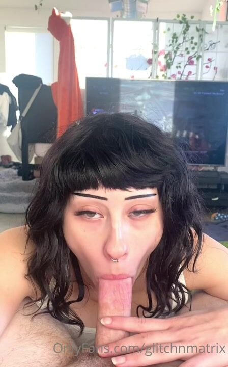 Matrixbunny Blowjob In The Living Room POV