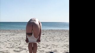 Norwegian girl fucked on the beach