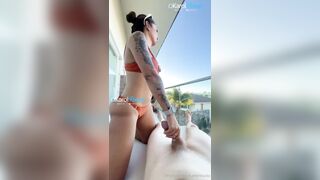 Karol Rosado - Anal fuck on the balcony