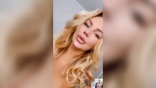 Swedish babe Ionlyeatvag showing her big tits & tight pussy