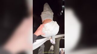 Elin Swede Doggystyle in car & cumshot on big ass