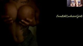 Kaite Marie Nozer shower off her big tits