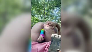 Swedish Nell Kronberg outdoor masturbation