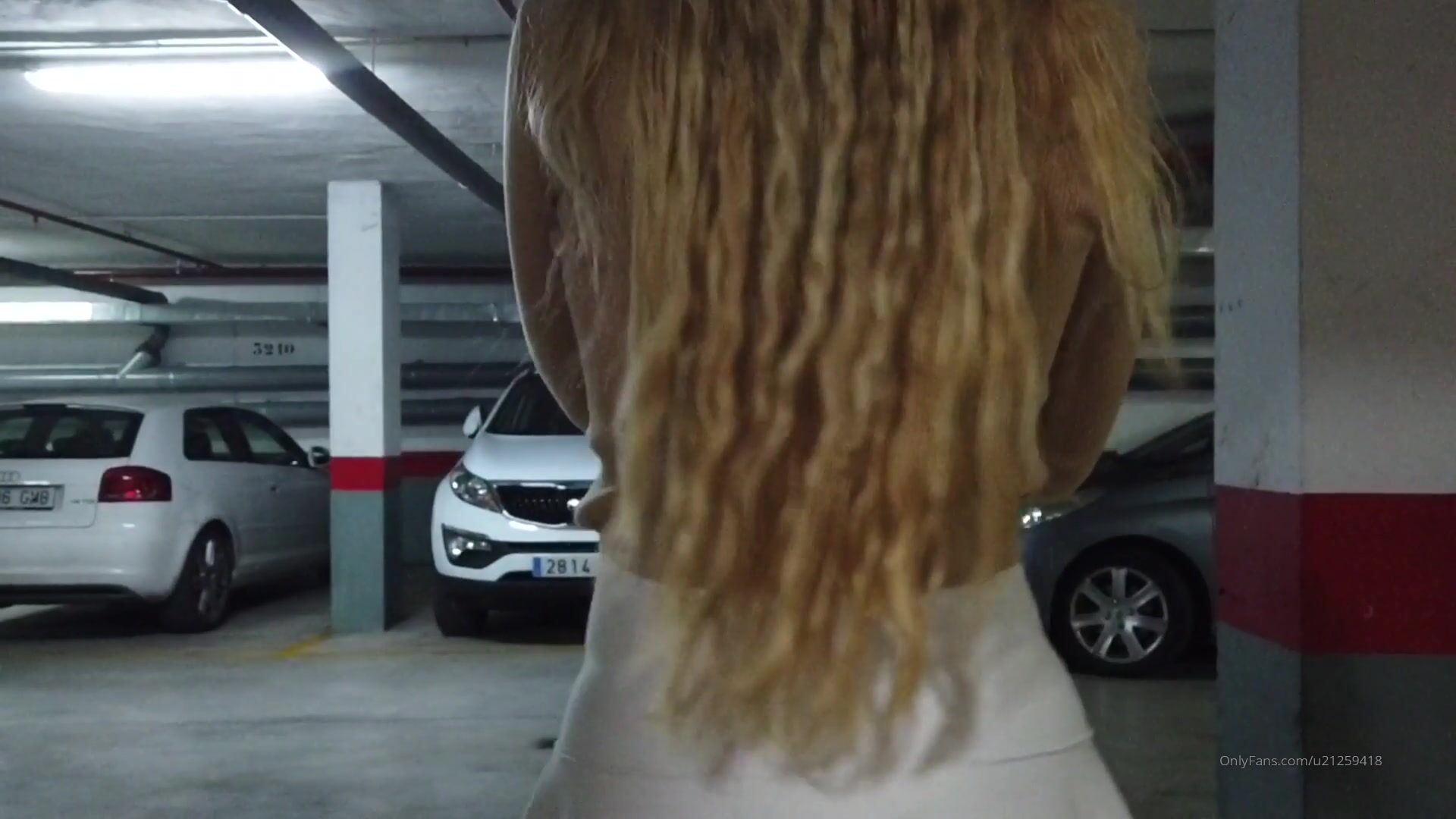 Beautiful Naughty Blondie Gives Rough Blowjob In Public