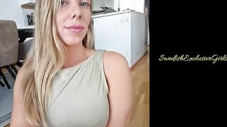 Swedish Milf Nov1foryou shaking her big naked ass & pussy masturbation