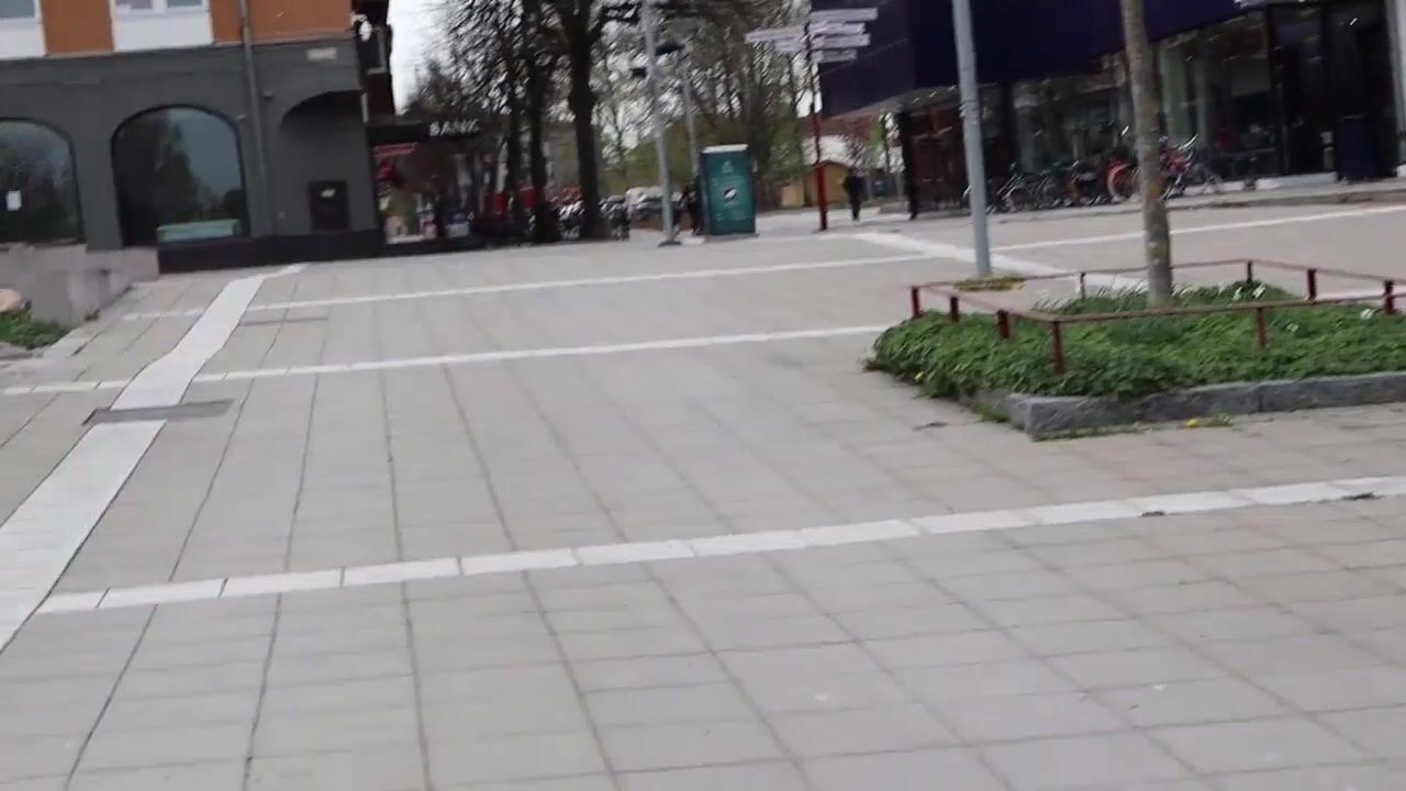 Swedish babe give blowjob to stranger outdoor