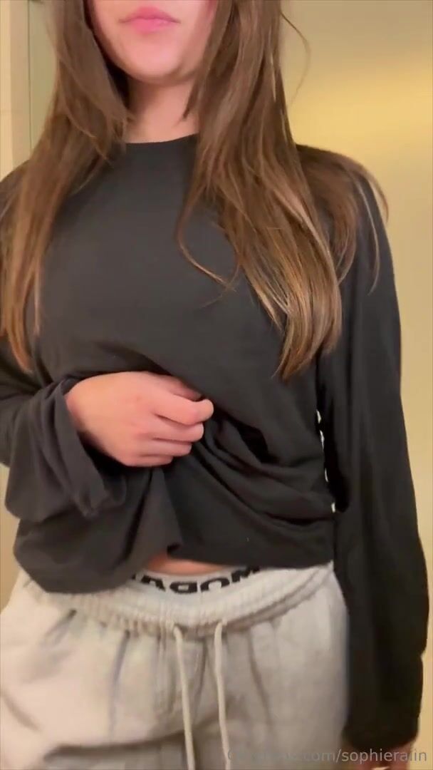 Sophie Rain in Casual Outfit Sexy Stripping