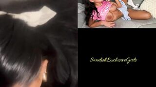 Elin Swede Blowjob & shows her big ass